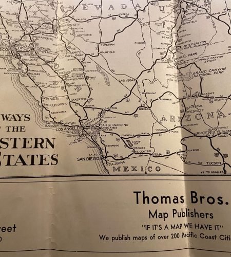 monterey bay, santa cruz map thomas brothers 1932